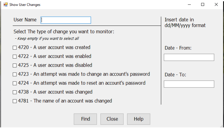 ניטור חשבונות Active Directory